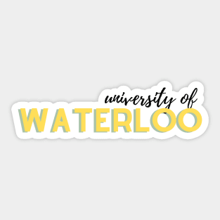 University of Waterloo Sticker